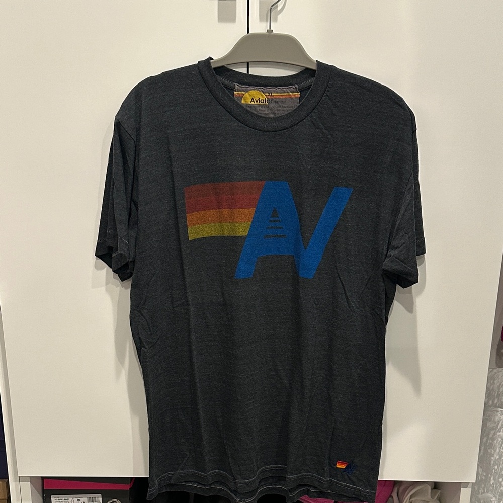 Aviator Nation Dark Gray Graphic Tee